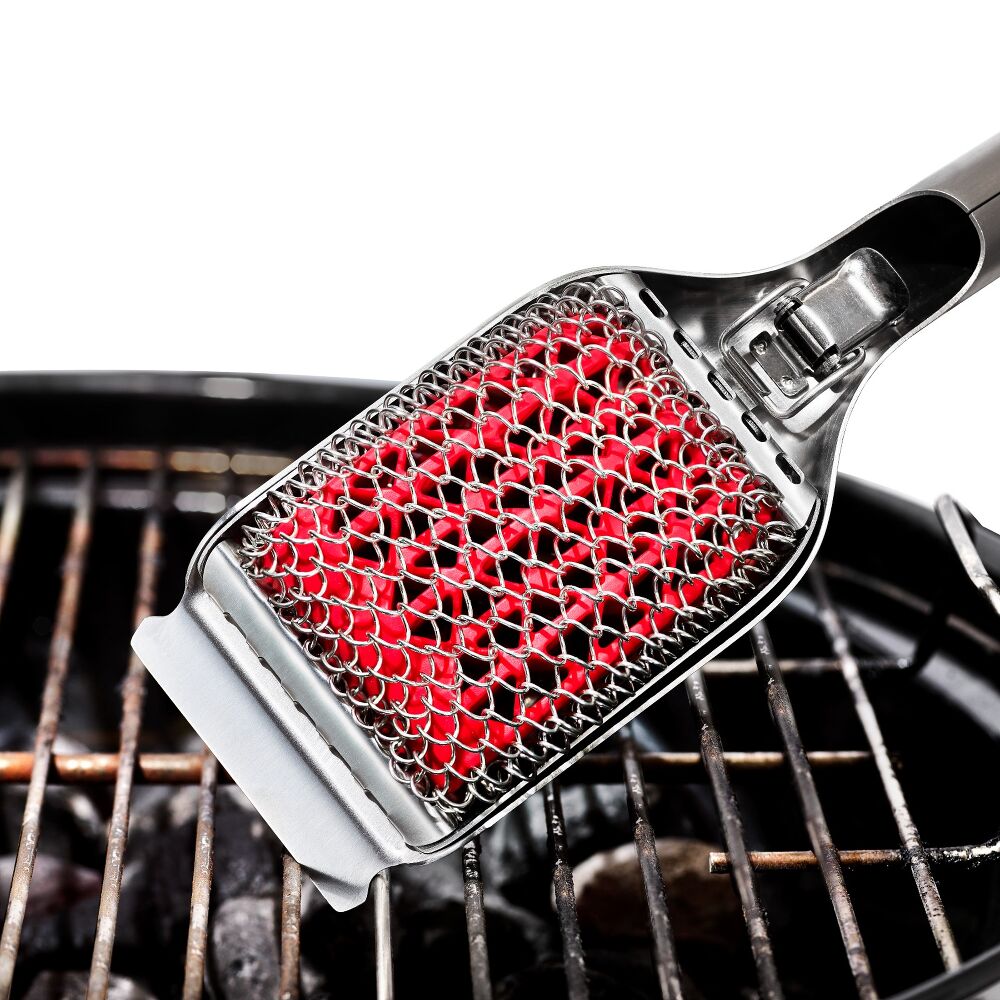Coiled Grill Brush With Replaceable Head L9