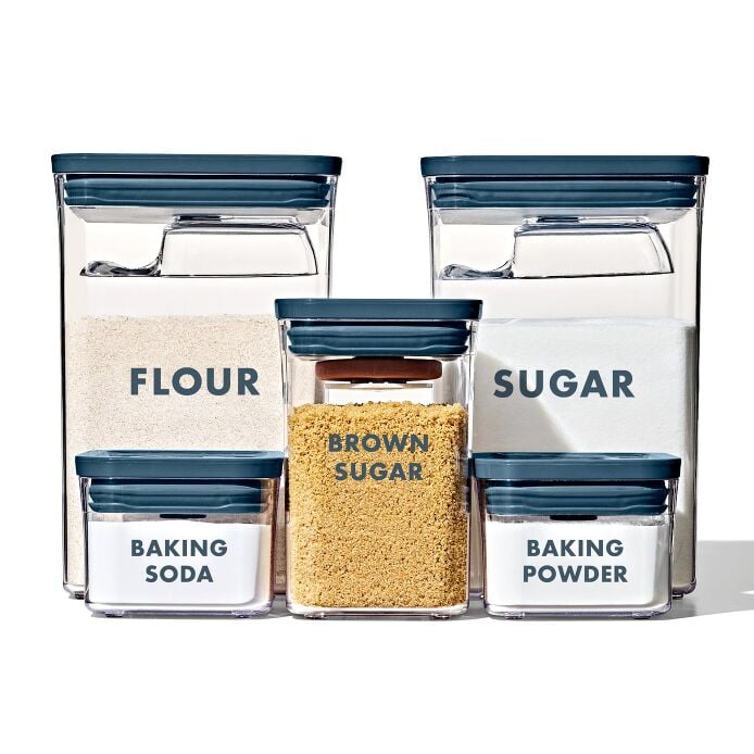 8-Piece Prelabeled Baking POP Container Set O5