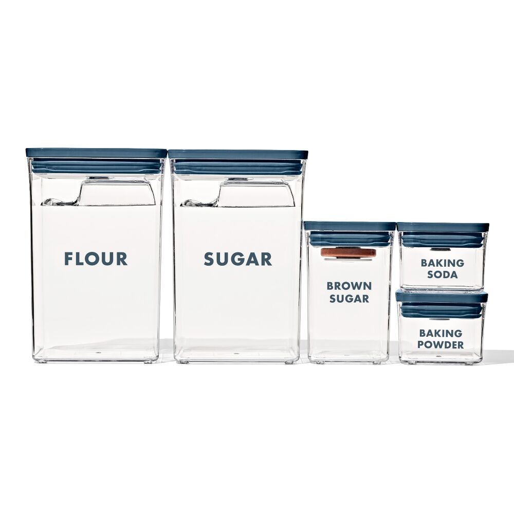 8-Piece Prelabeled Baking POP Container Set O5