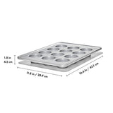 Nonstick Pro Clear Coated 12 Cup Muffin Pan Q7