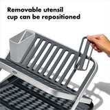 OXO Good Grips Aluminum Fold Flat Dish Rack F5