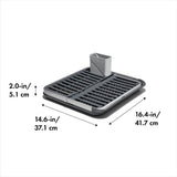 OXO Good Grips Aluminum Fold Flat Dish Rack F5