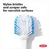 Dish Brush with Scraper X3