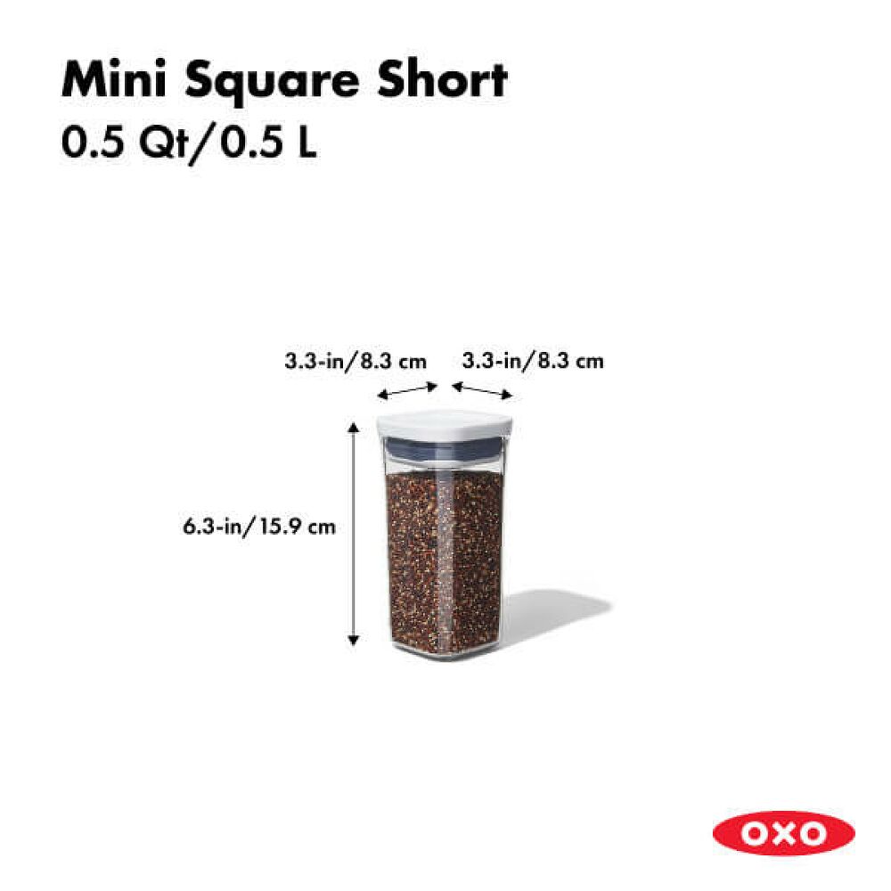 POP Container - Mini Square Short (0.5 Qt.) I0