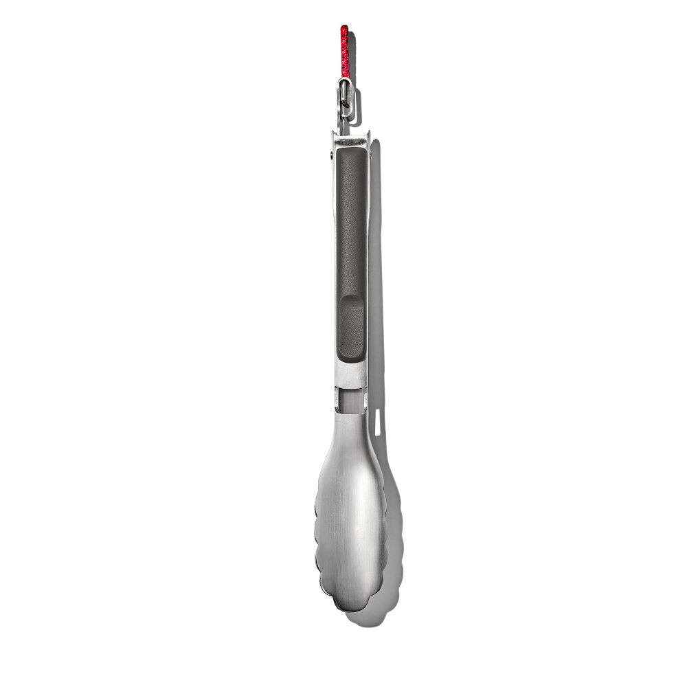 OXO Outdoor 10.5in Camp Stove Tongs with Bottle Opener Y8