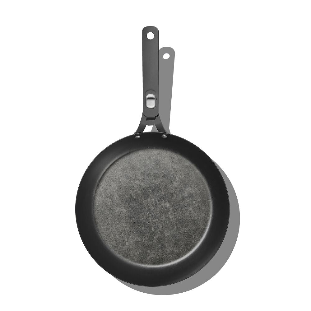 Outdoor 12-inch Carbon Steel Pan with Removable Handle J3