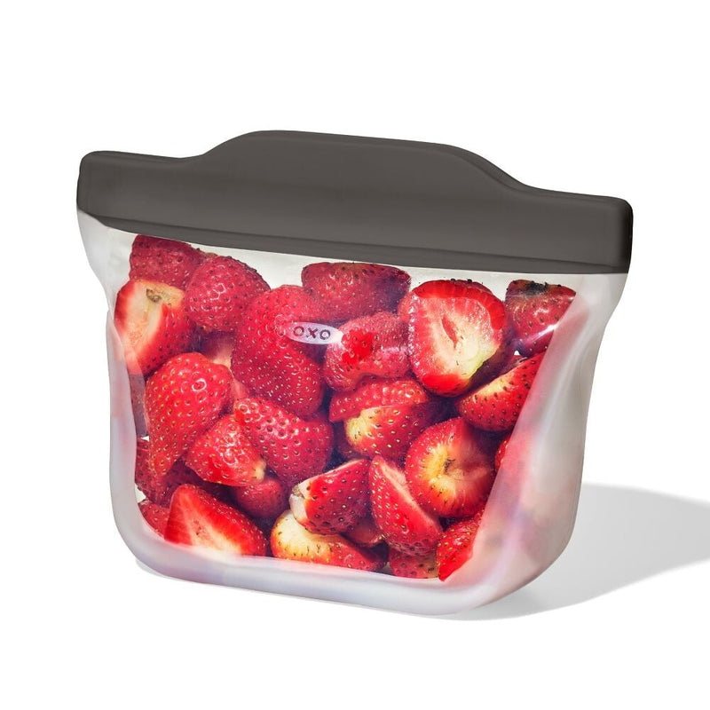Outdoor Silicone Reusable Stand Up Snack Bag (12 oz) L6