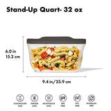 Outdoor Silicone Reusable Stand Up Bag Quart (32 oz) U8