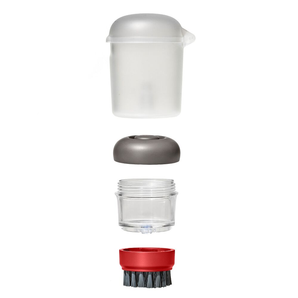 Outdoor Soap Dispensing Dish Brush with Storage Case C2