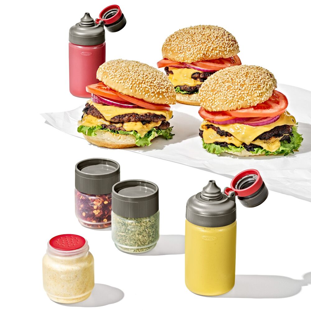 Outdoor 7-Piece Spice Shaker & Squeeze Bottle Set P2
