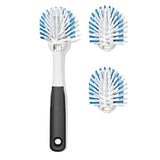 Nylon Bristle Dish Brush with Refills A2