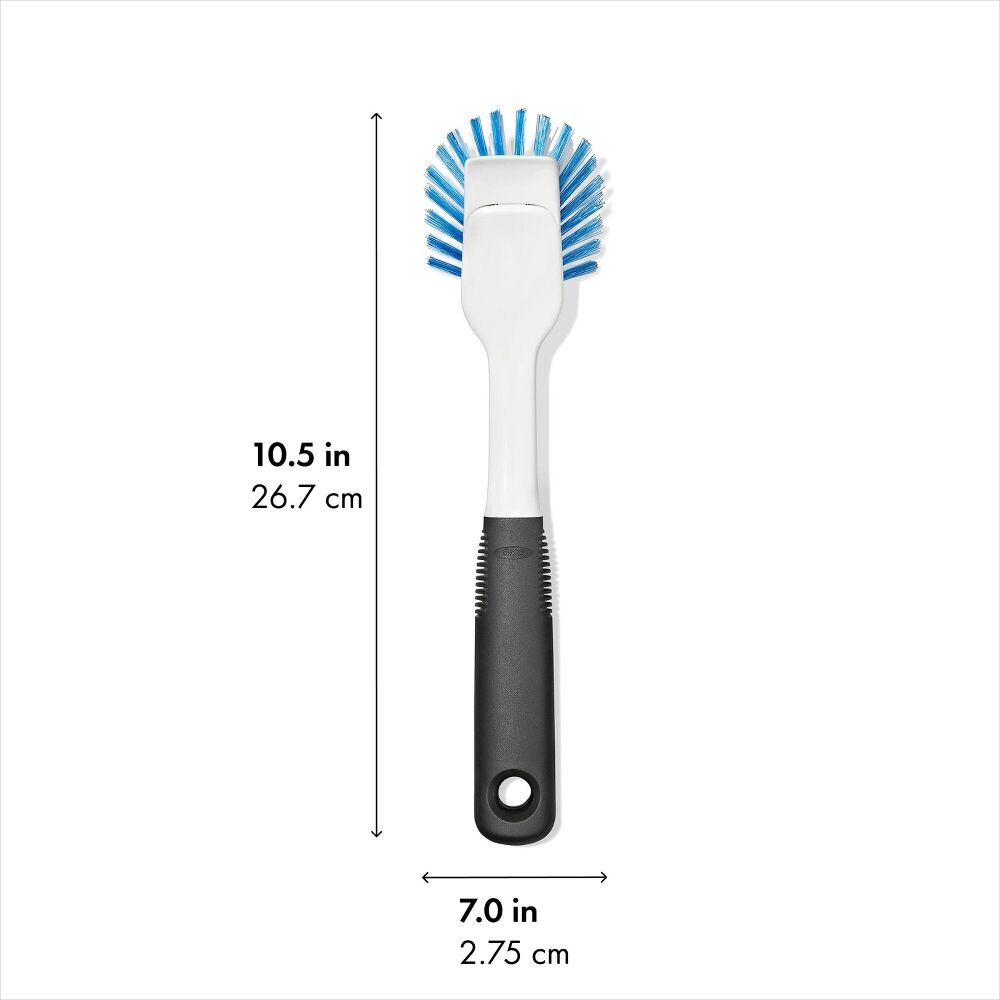 Nylon Bristle Dish Brush with Refills A2
