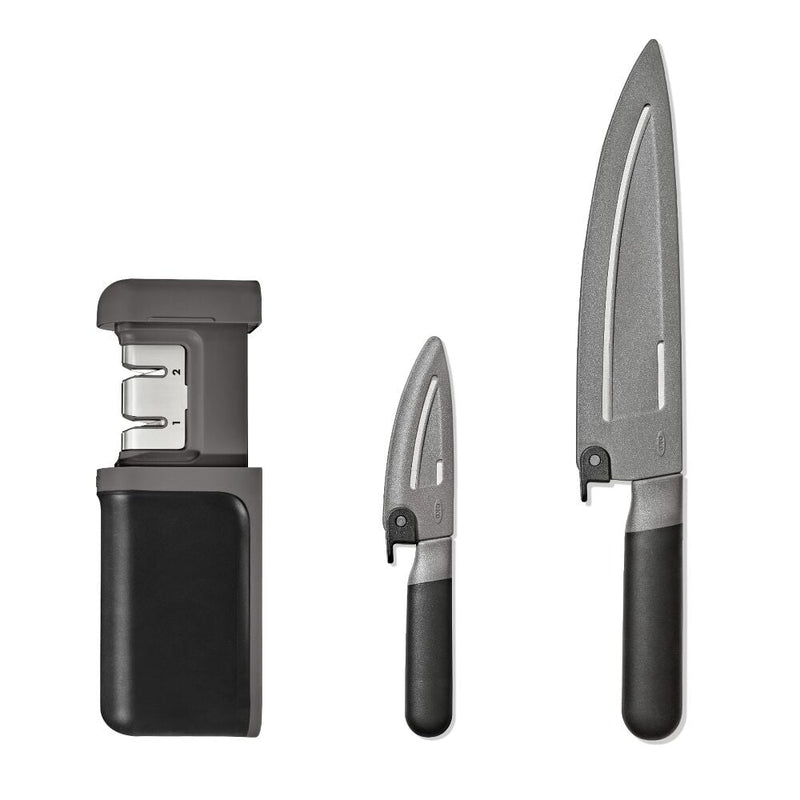 3-Piece Knife & Sharpener Set R2