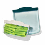 Silicone Reusable Bag -  4 Piece Lunch Set - Oat/Lagoon Z7