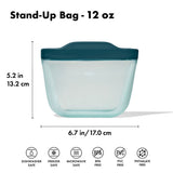 Silicone Reusable Bag - Stand-Up Snack (12 oz) – Lagoon S1