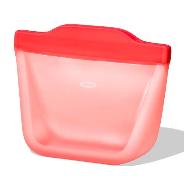 Silicone Reusable Bag - Stand-Up Snack (12 oz) – Watermelon P2