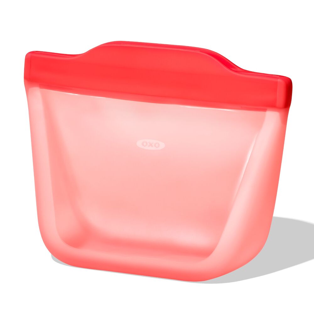 Silicone Reusable Bag - Stand-Up Snack (12 oz) – Watermelon P2
