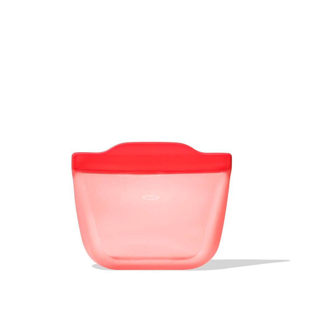 Silicone Reusable Bag - Stand-Up Snack (12 oz) – Watermelon P2