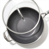 Trident Hybrid Non-Stick Stainless Steel 5 Qt Wok with Lid A7