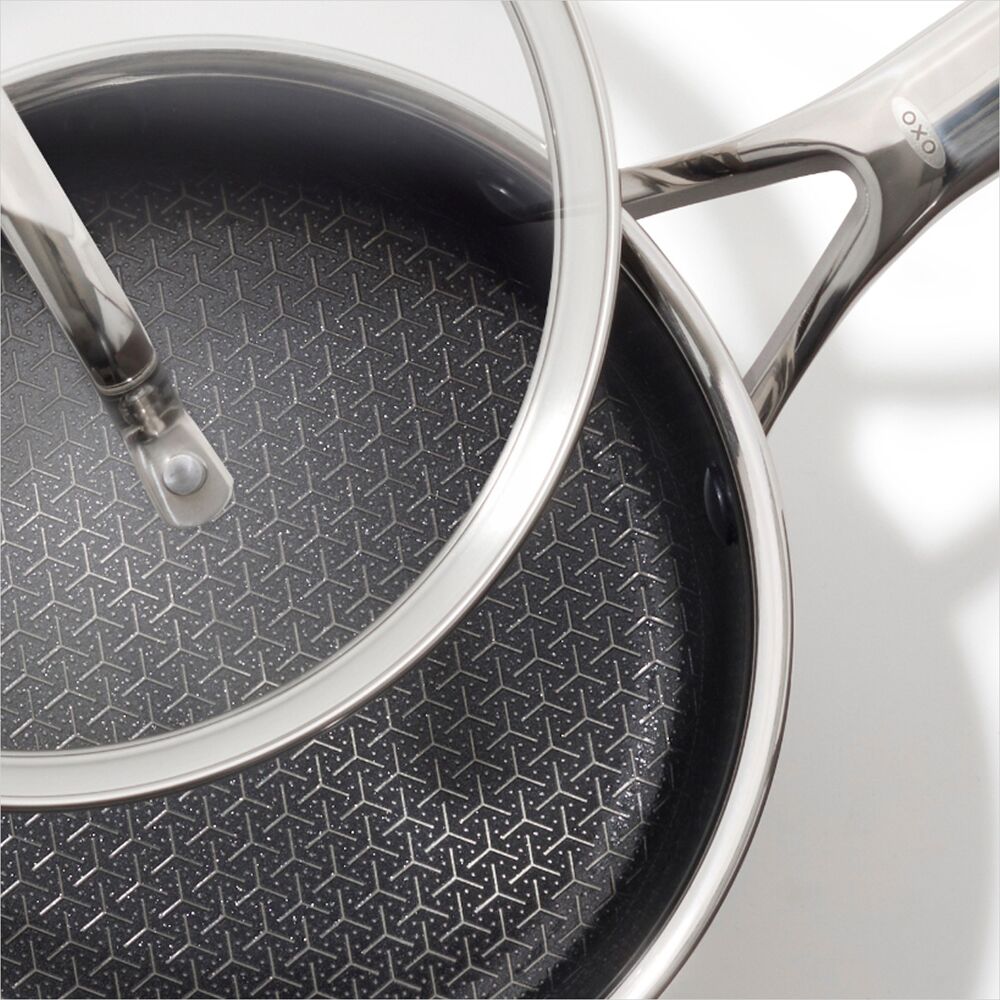 Trident Hybrid Non-Stick Stainless Steel 2.5 Qt Saucepan with Lid A1