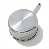 Trident Hybrid Non-Stick Stainless Steel 2.5 Qt Saucepan with Lid A1