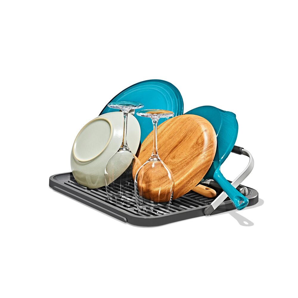 OXO Good Grips Compact Drying Rack with Dish Rest B1