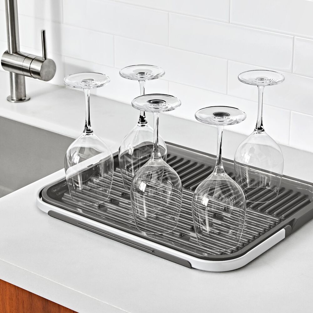 OXO Good Grips Compact Drying Rack with Dish Rest B1