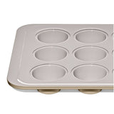 Non-Stick Pro Ceramic Coated Metal Bakeware 12 Cup Muffin Pan S5