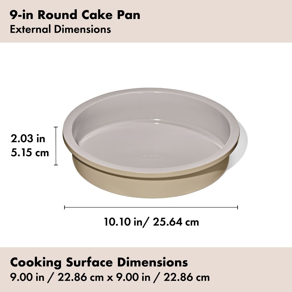 Non-Stick Pro Ceramic Coated Metal Bakeware 9” Round Cake Pan Z7