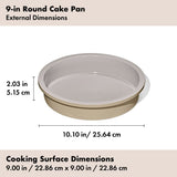 Non-Stick Pro Ceramic Coated Metal Bakeware 9” Round Cake Pan B4