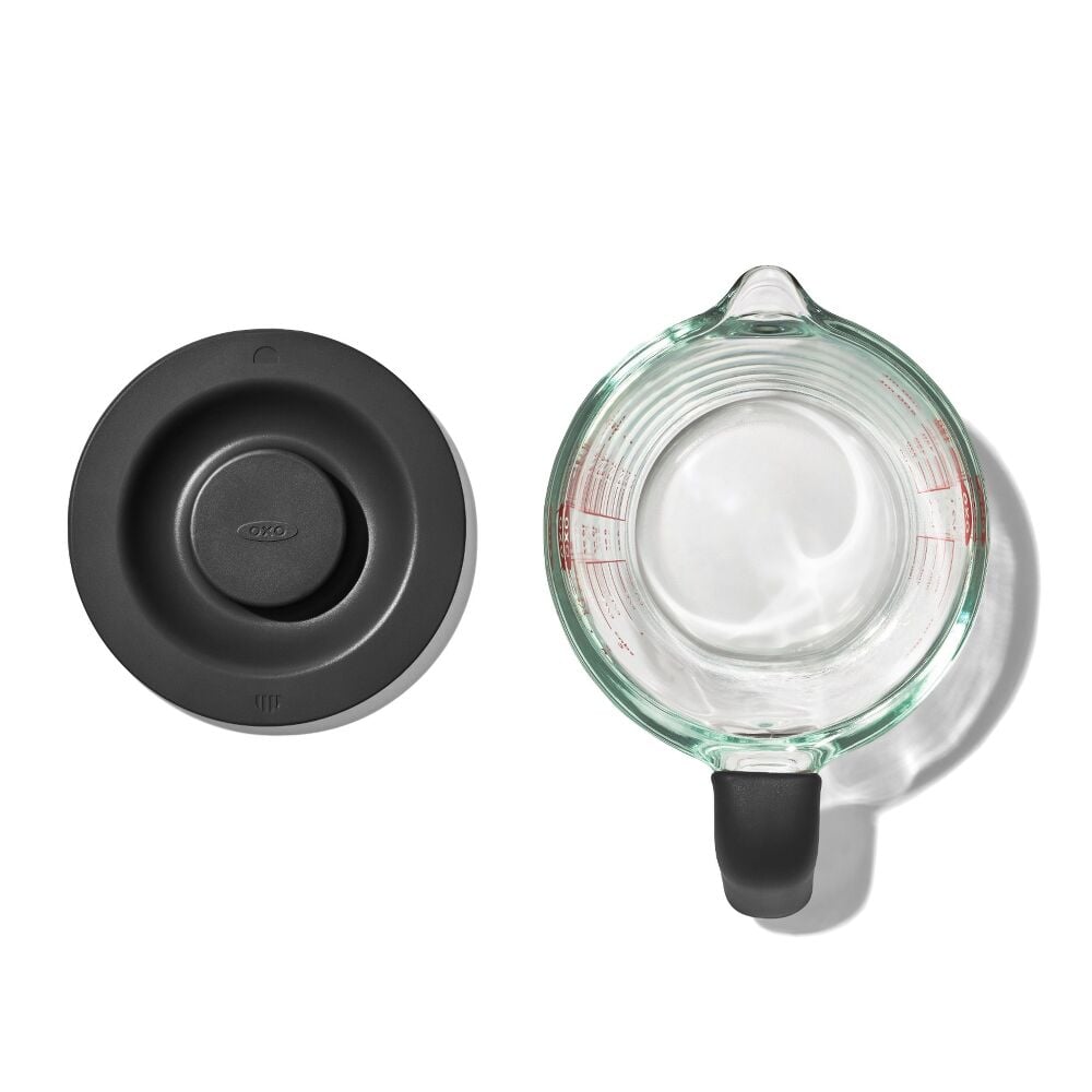 2 Cup Glass Measuring Cup with Lid Y7