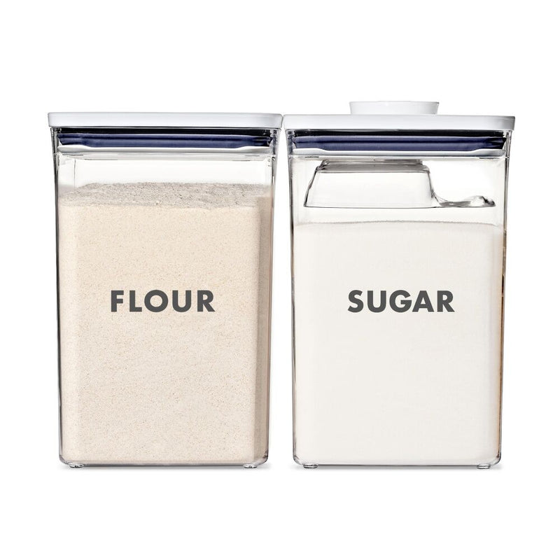 2-Piece Prelabeled POP Container Set with Scoop M4