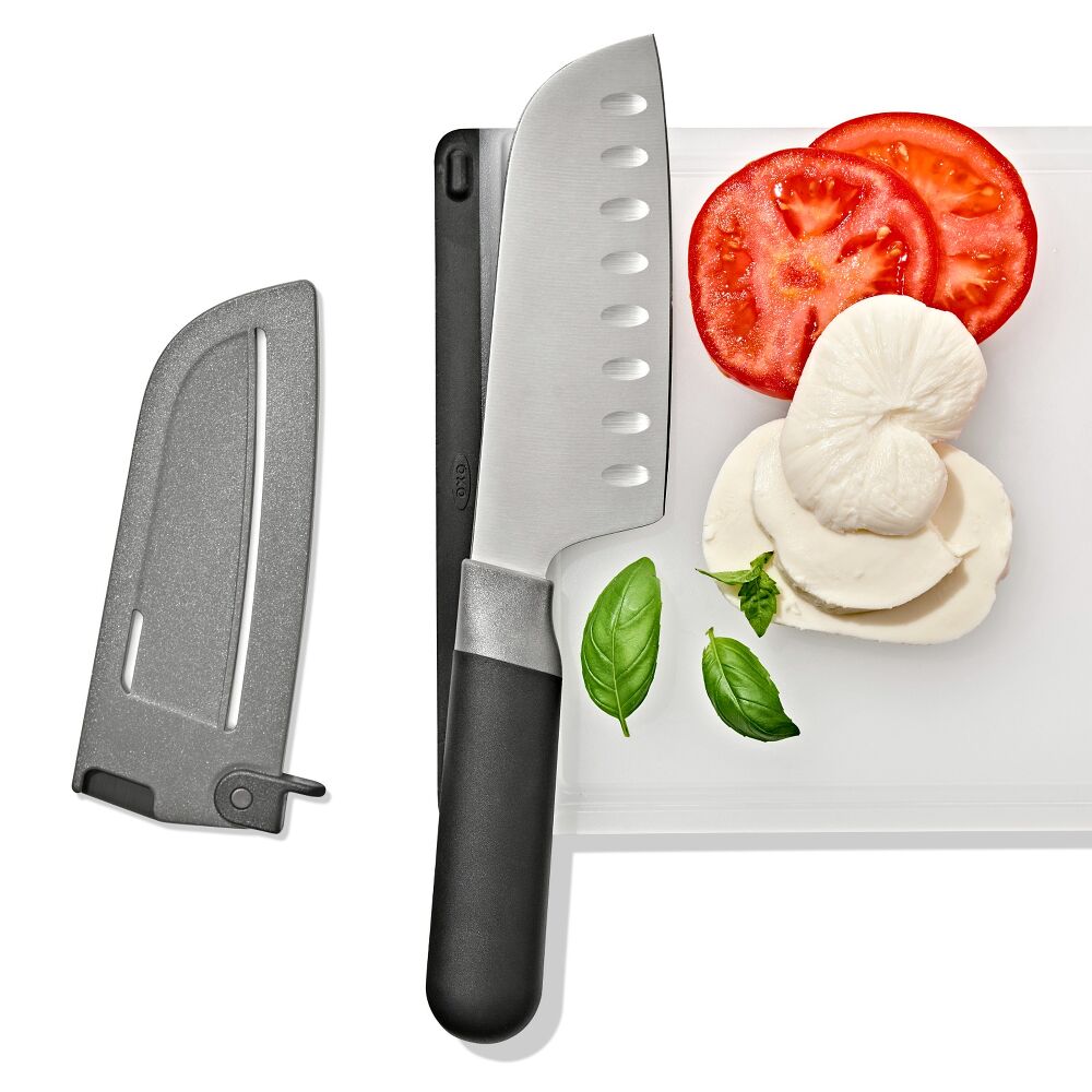5 in Santoku Knife with Locking Sheath J6