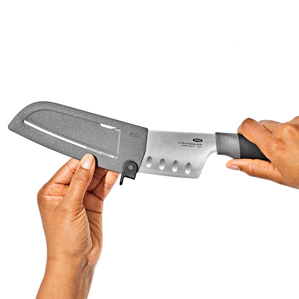 5 in Santoku Knife with Locking Sheath J6