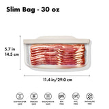 Silicone Reusable Bag - Slim Bag (20 oz) - Oat J2
