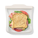 Silicone Reusable Bag - Sandwich Bag (28 oz) - Oat I3