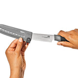 5 in Serrated Utility Knife with Locking Sheath A1