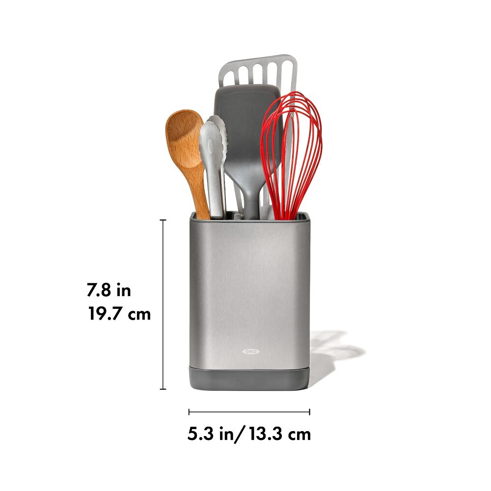 Adjustable Stainless Steel Utensil Holder - Small U2