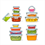 30-Piece Smart Seal Container Set - Arctic Blue L1