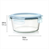 Smart Seal 7-Cup Glass Round Container - Arctic Blue Y0