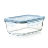 Smart Seal 8-Cup Glass Rectangle Container - Arctic Blue K7