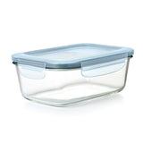Smart Seal 8-Cup Glass Rectangle Container - Arctic Blue K7