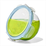 Smart Seal 1-Cup Glass Round Container - Arctic Blue N8