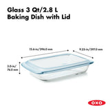 Glass Baking Dish with Lid (3.0 Qt) L3