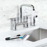 Steel Soap Dispensing Dish Brush N3