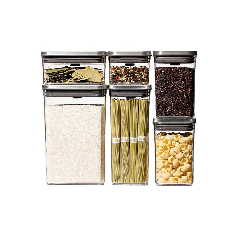 Steel 6-Piece POP Container Set T6
