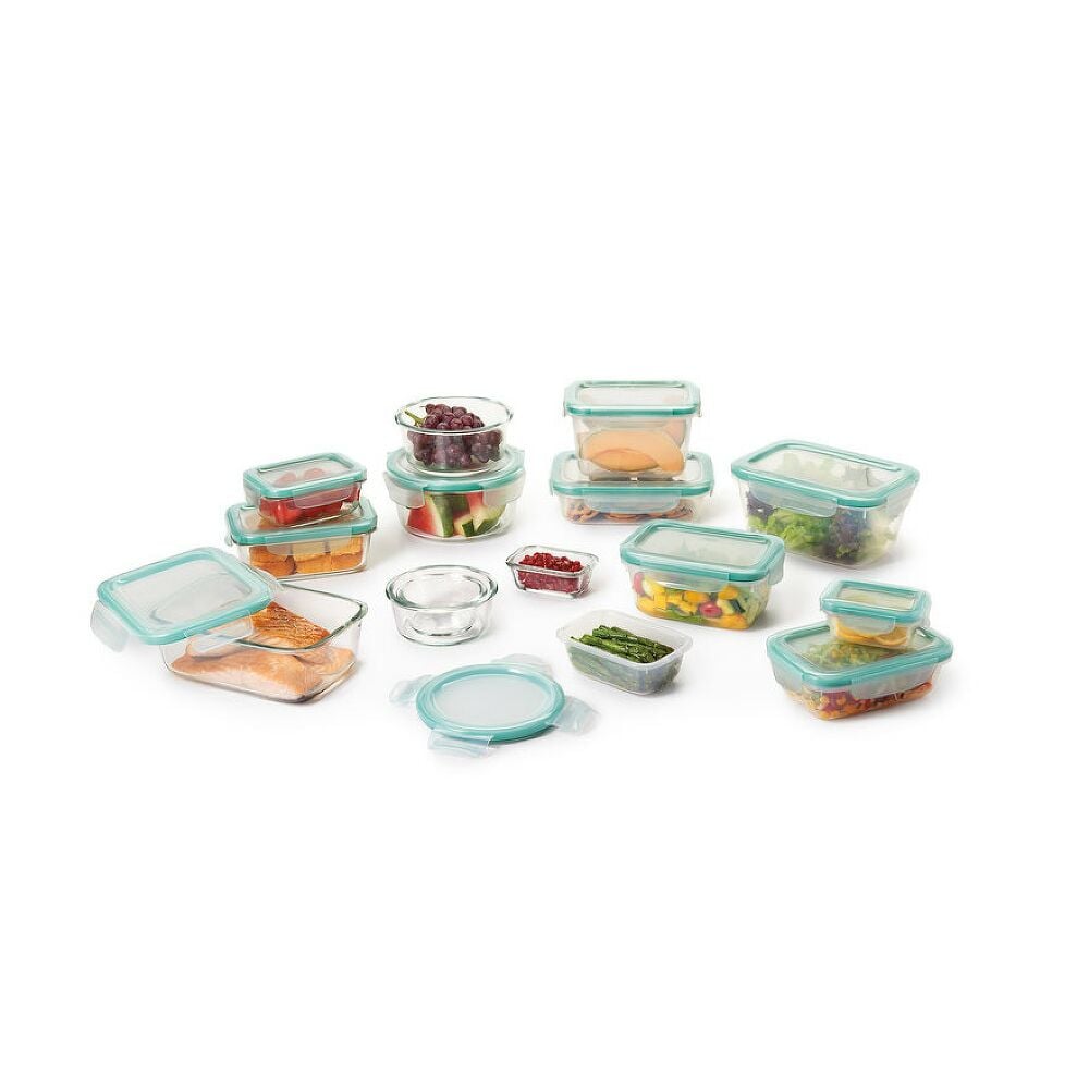 OXO Good Grips 30 Piece Smart Seal Glass & Plastic Container Set Z6