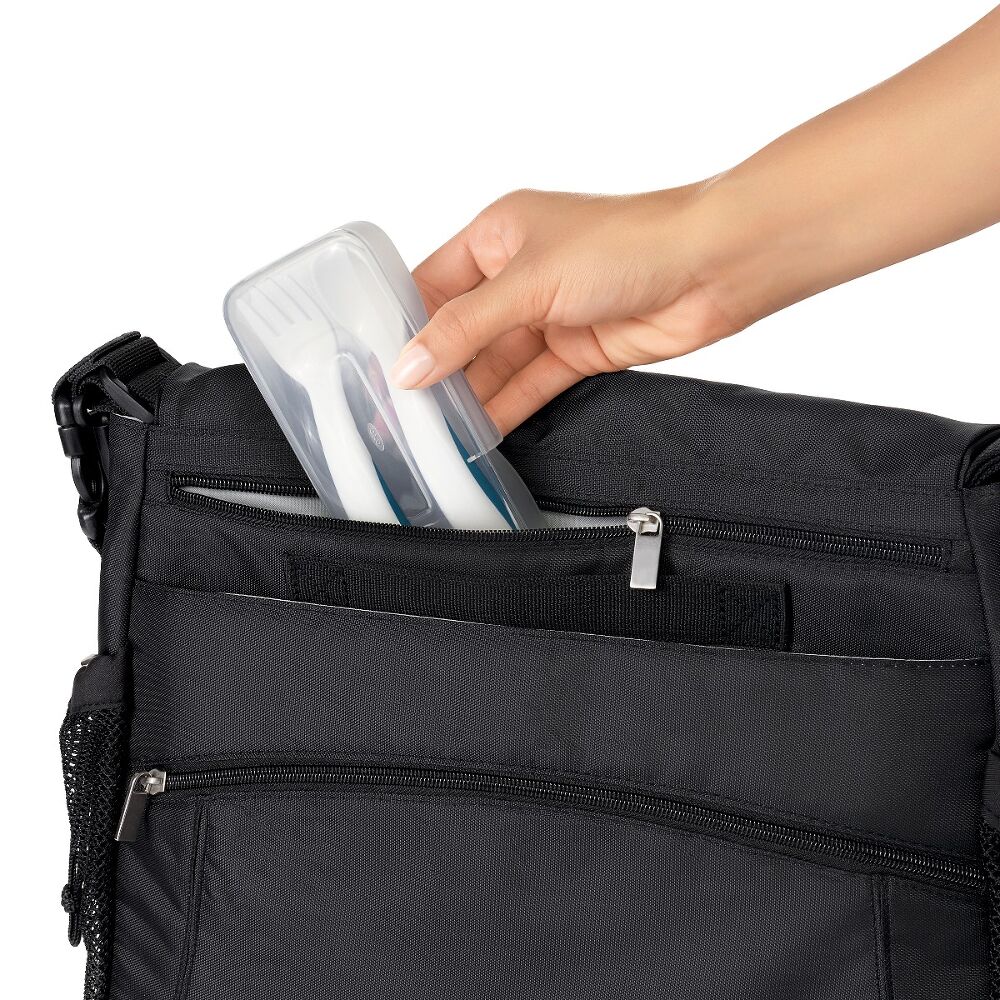 On-the-Go Plastic Fork and Spoon Set with Travel Case F9