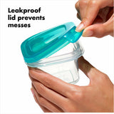 4 oz Baby Blocks™ Silicone Freezer Storage Containers - Tot Teal A8