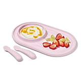 Textured Suction Plate & Spoons Set – 3-Piece I7